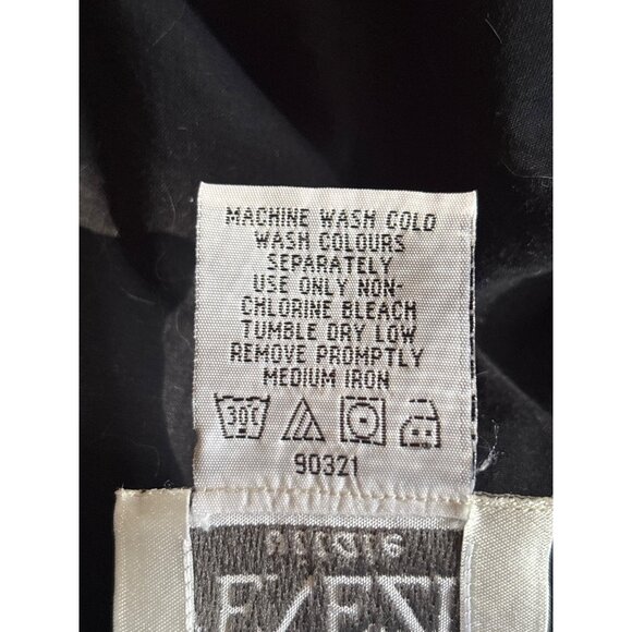 Venezia Vitale Woman Cotton 2X Black with White Embroidery Tunic Top Bell Sleeve - Picture 8 of 8